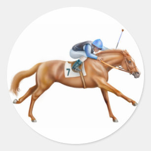 Thoroughbred Racehorse Sticker