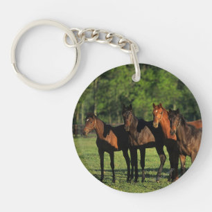 Thoroughbred Yearlings Key Ring