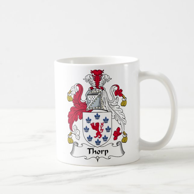 Thorp Family Crest Coffee Mug (Right)