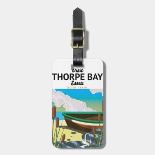 Thorpe bay Essex Seaside travel poster. T-Shirt Luggage Tag