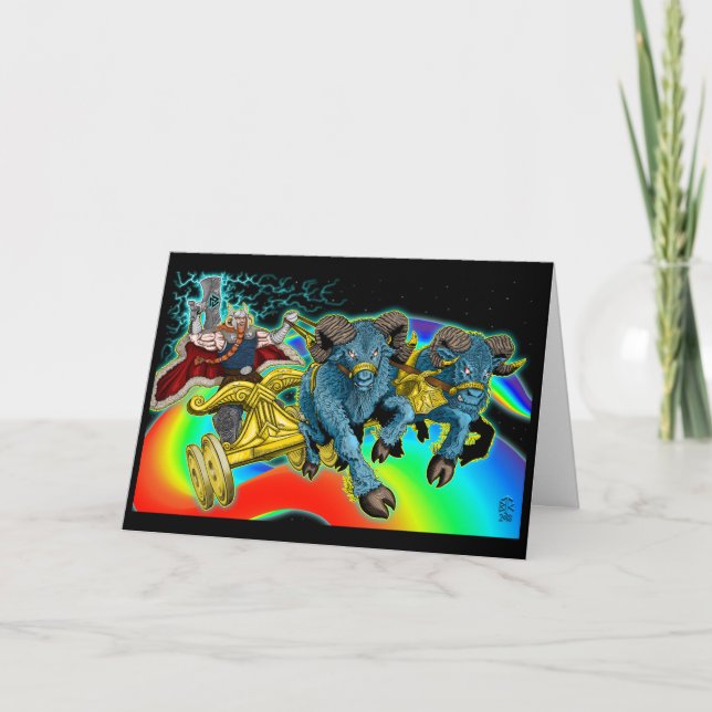 Thor's Chariot - Greeting Card (Front)