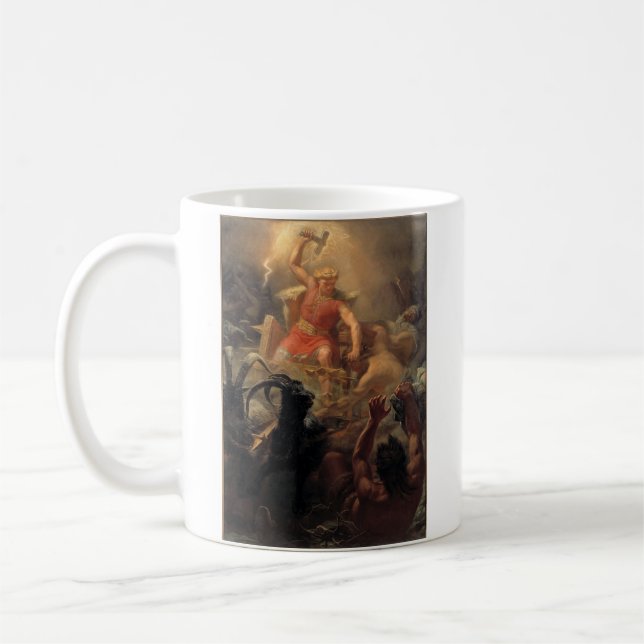 Thor's Fight with the Giants Coffee Mug (Left)
