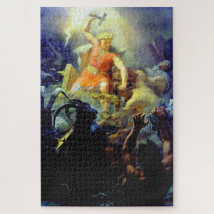 Thor's Fight with the Giants Mårten Winge Jigsaw Puzzle