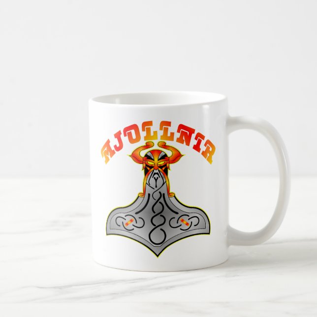 Thor's Hammer Mjollnir Coffee Mug (Right)
