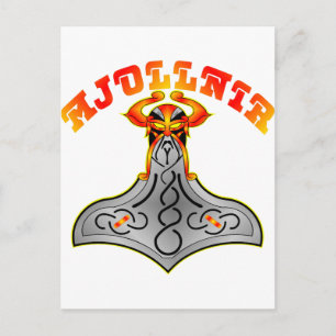 Thor's Hammer Mjollnir Postcard