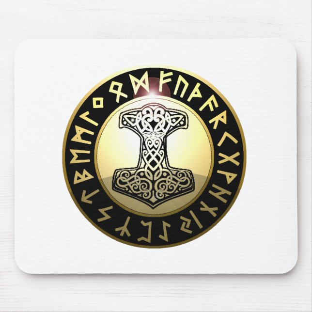Thor's Hammer Mouse Pad (Front)