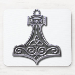 Thor's Hammer-silver Mouse Pad