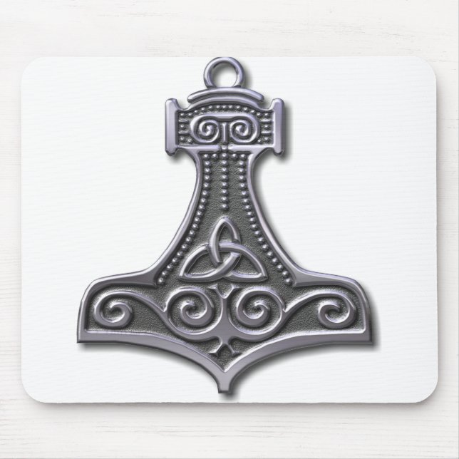 Thor's Hammer-silver Mouse Pad (Front)