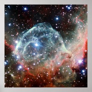 Thor's Helmet Nebula Space Poster