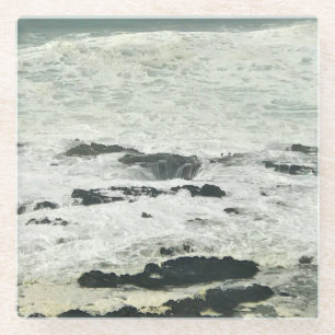 Thor's Well, Cape Perpetua, Oregon Coast Glass Coaster