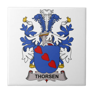 Thorsen Family Crest Tile