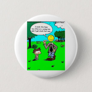 Those Happy Faces Offbeat Cartoon Gifts & Tees 6 Cm Round Badge