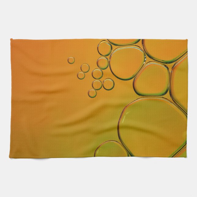 those orange bubbles tea towel (Horizontal)