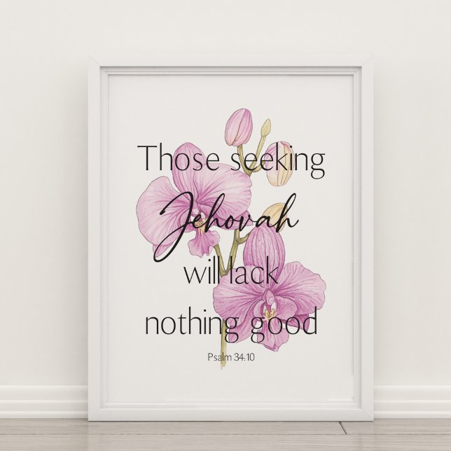Those seeking Jehovah wall art with orchid (Creator Uploaded)
