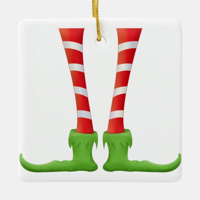 Those Socks! And Those Shoes! Ceramic Ornament (Front)