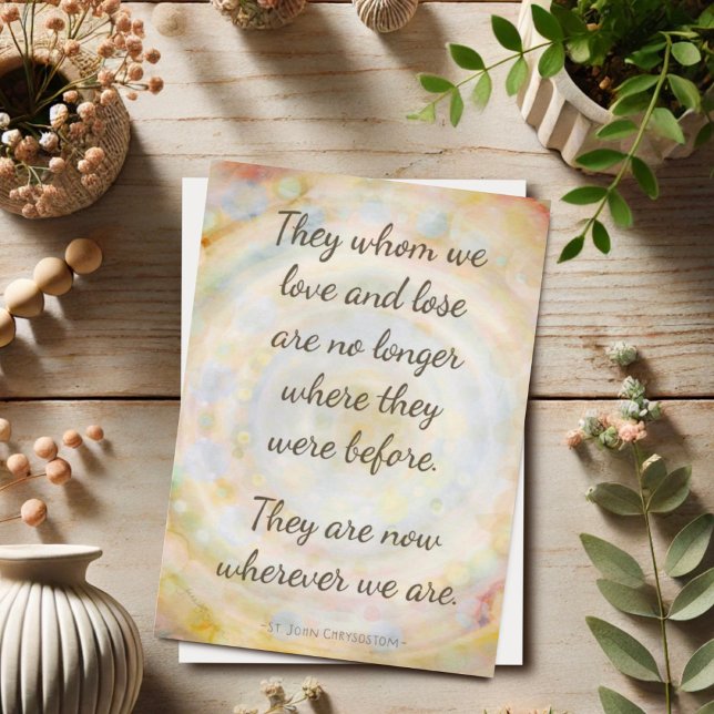 Those We Love and Lose Sympathy Quote Care Card (Creator Uploaded)