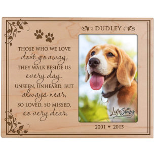 Those We Love Pet Memorial Maple Picture Frame