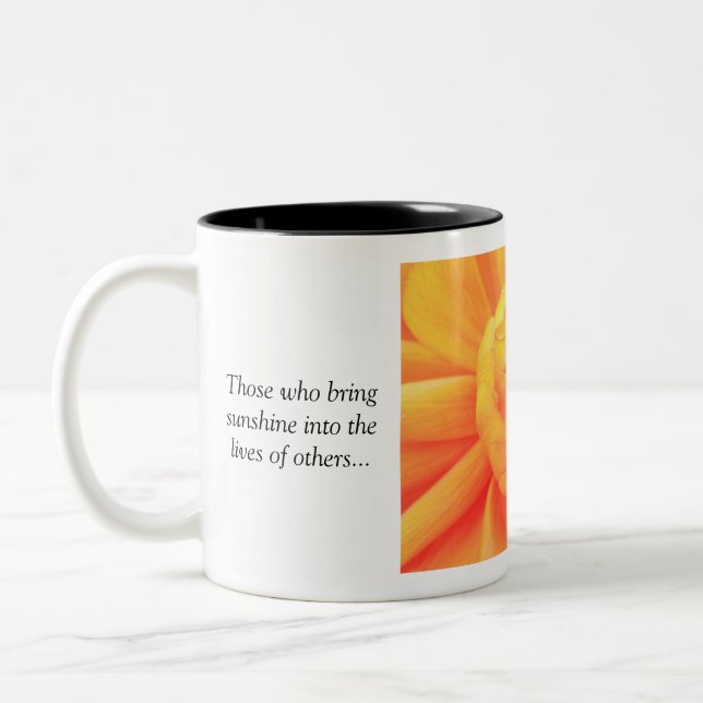 Those who bring sunshine.... Two-Tone coffee mug (Left)
