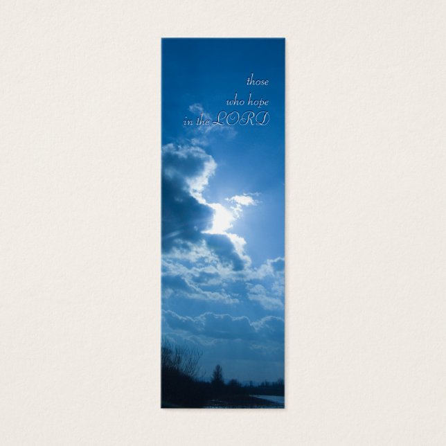those who hope in the LORD - Bookmark (Front)