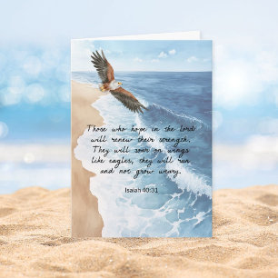 Those Who Hope in the Lord Isaiah 40:31 Faith Card