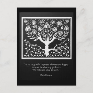 Those who make the soul blossom postcard