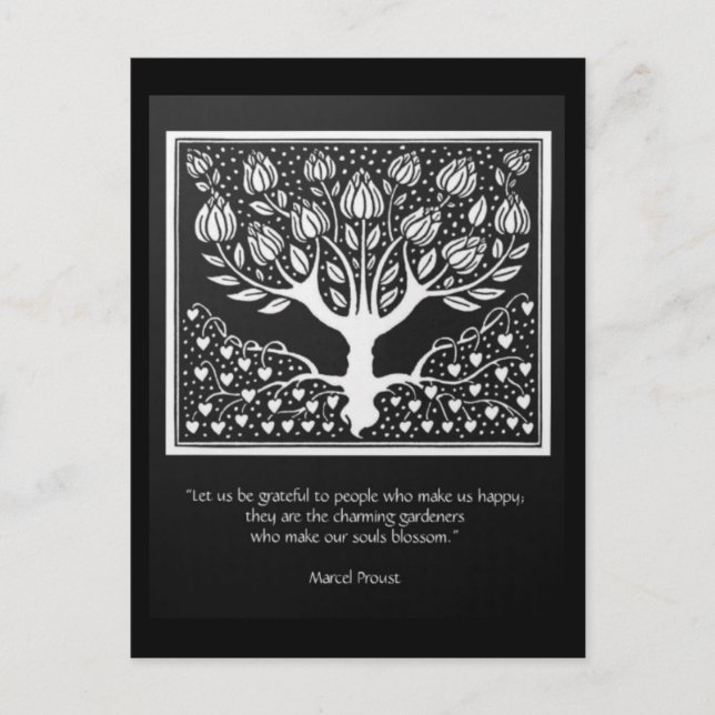 Those who make the soul blossom postcard (Front)