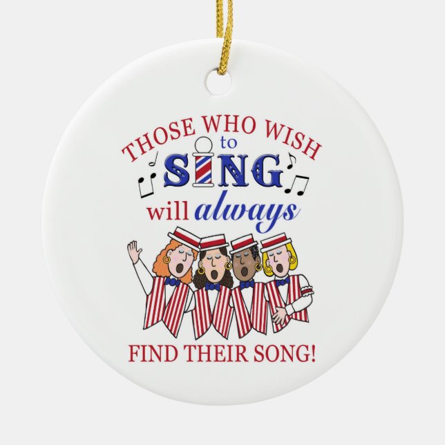 Those Who Wish to Sing Ornament (Female) (Front)