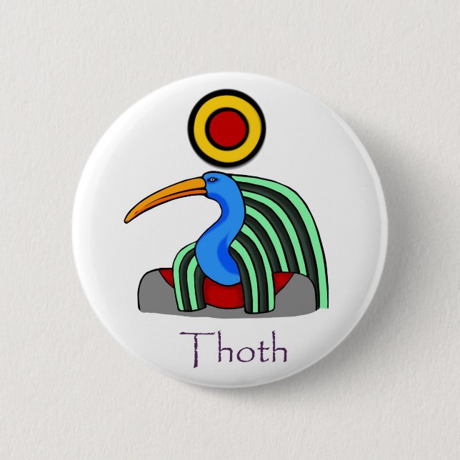 Thoth - Ancient Egyptian God Badge (Front)