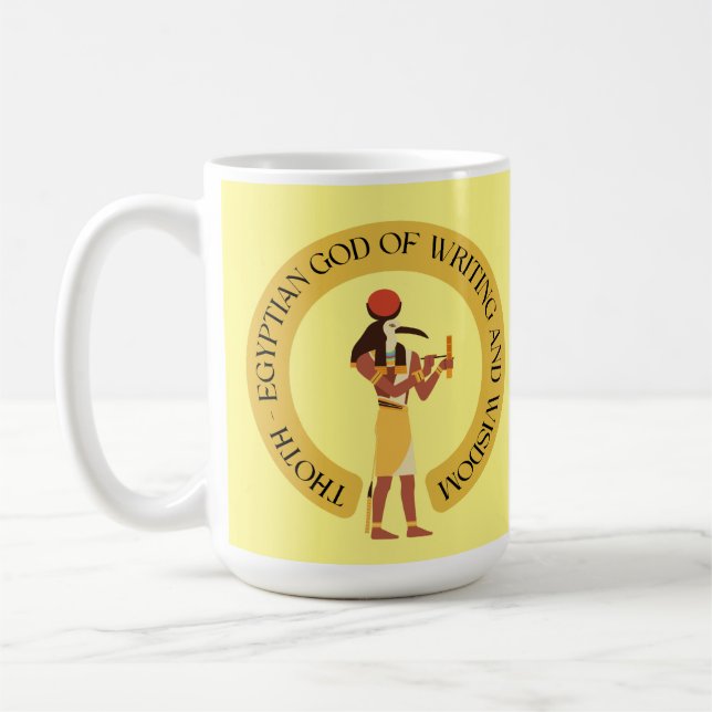 Thoth: the Egyptian God of wisdom and writing Coffee Mug (Left)