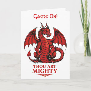 Thou Art Mighty Match Day Motif Card