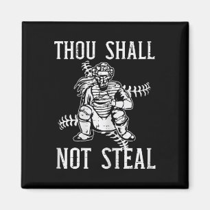 Thou Shall Not Steal Catcher Girl Sell Softll Wome Magnet