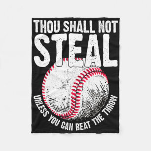 Thou Shall Not Steal Unless You Can Beat The Throw Fleece Blanket