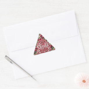 Thou Shall Not Try Me Funny Triangle Sticker