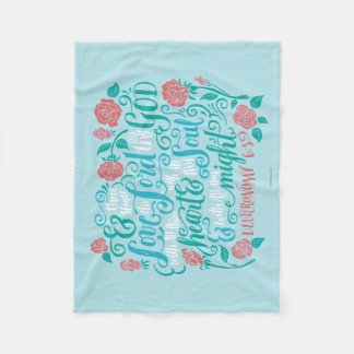 Thou Shalt Love the Lord thy God Fleece Blanket