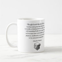 "Thought breeds thought" Charlotte Mason quote mug