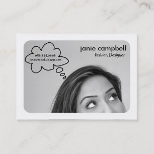 Thought Bubble Chubby Business Cards