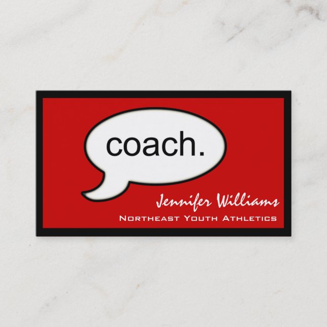 Thought Cloud Coach Business Card (Front)
