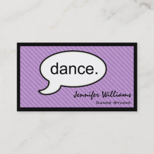 Thought Cloud Dance Dancer Business Card