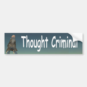 thought criminal bumper sticker