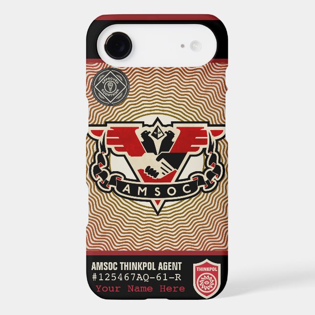 Thought Police 1984 AMSOC Case-Mate Case (Back)