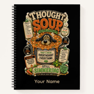 Thought Soup Personalised Funny Office T-Shirt Tri Notebook