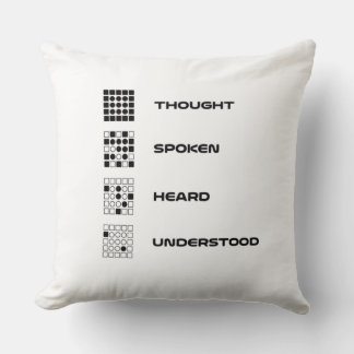 Thought, Spoken, Heard, Understood Cushion