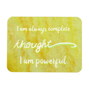 "Thought" Yellow Power Chakra Words Magnets