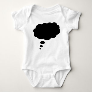 thoughtbubble01black01 baby bodysuit