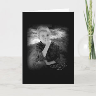 Thoughtful Black and White Photo Greeting Card