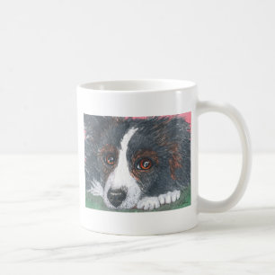 Thoughtful Border Collie Dog Coffee Mug