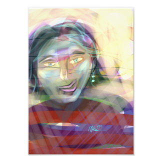 Thoughtful Colour Contemporary Feminine Portrait Photo Print