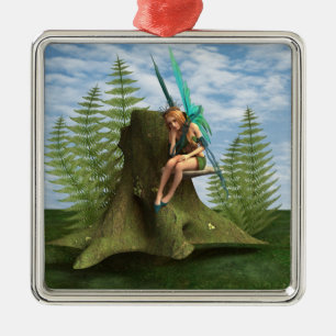 Thoughtful Fairy Metal Tree Decoration