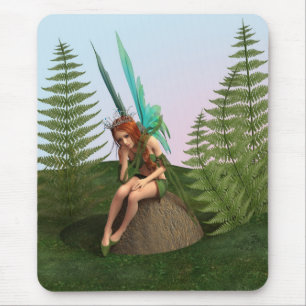 Thoughtful Fairy Mouse Pad