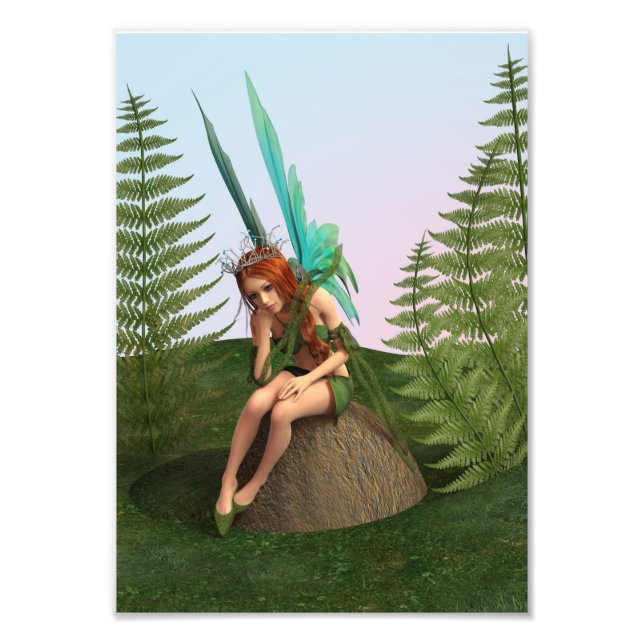 Thoughtful Fairy Photo Print (Front)